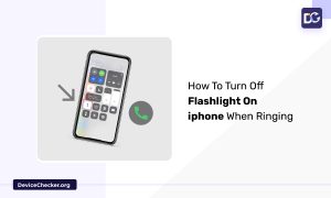 How To Turn Off Flashlight On iphone When Ringing